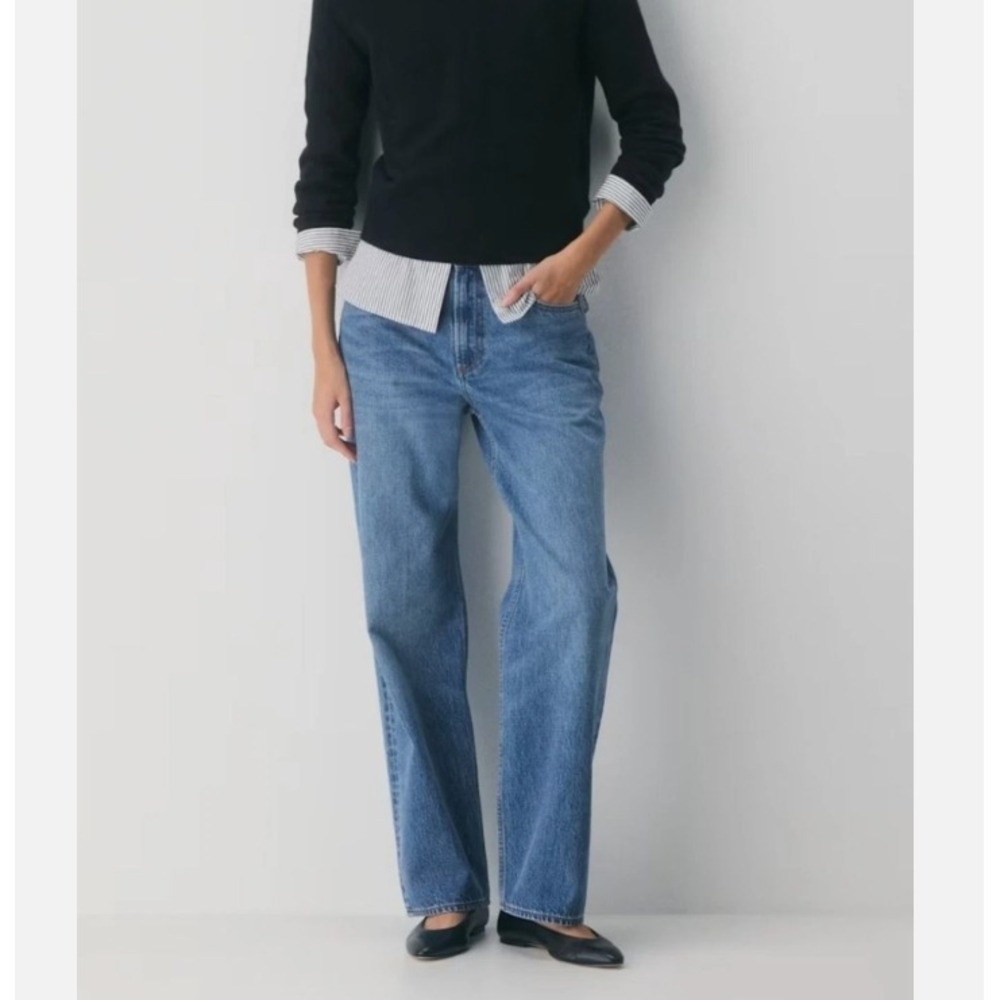 Aritzia Denim Forum The 90s Iggy Lo-Rise Baggy Jeans 30 Blue 100% Cotton